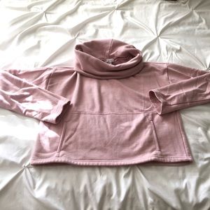 Forever 21 Cropped Funnelneck Sweatshirt